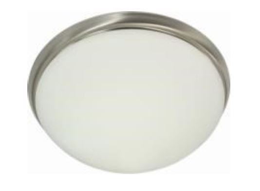 240V Surface Mounted Glass Ceiling Oyster Light