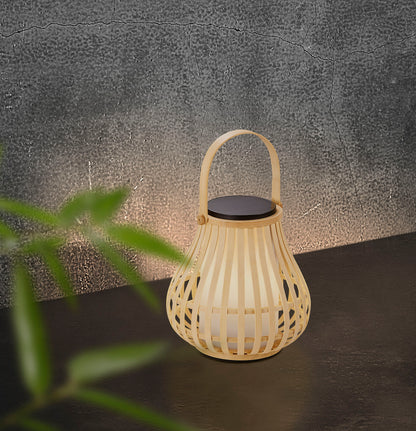 Leo To Go Rechargeable Table Lamp | Curved Bamboo