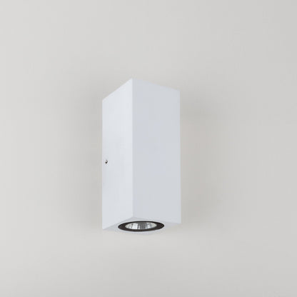 Rectangular Exterior Surface Mounted Up/Down Wall Light